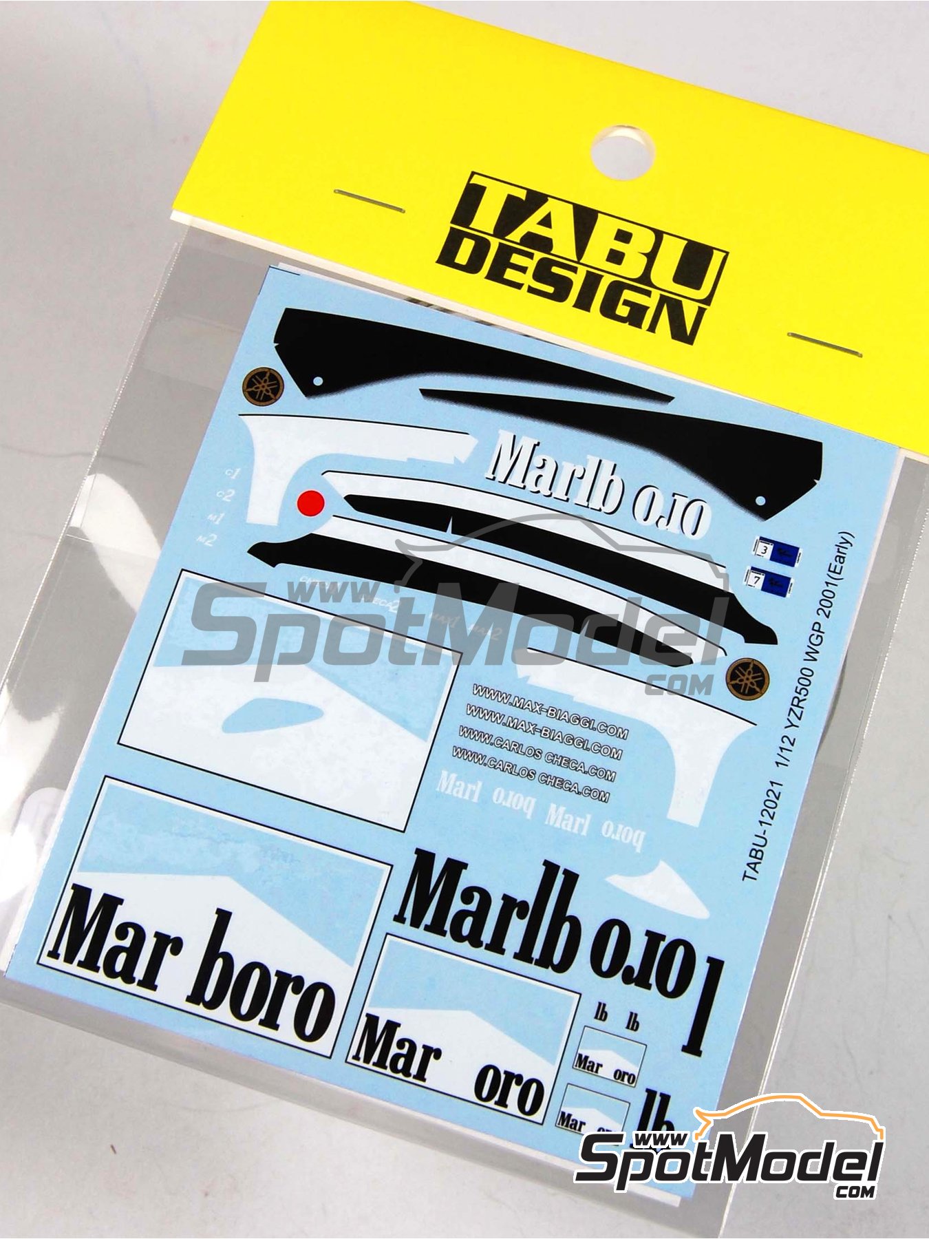 Tabu Design TABU12021: Marking / livery 1/12 scale - Yamaha YZR500